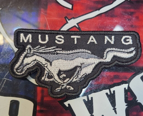 Embroidered mustang pony patch - embroidered,