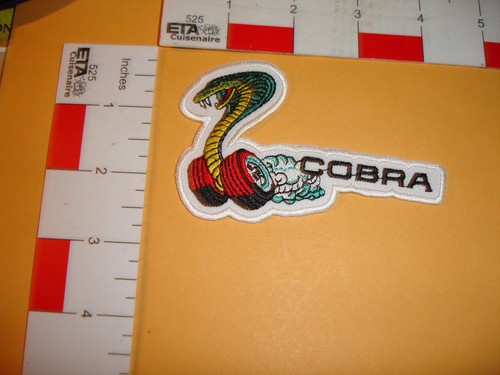 Vintage auto patch - auto, cobra