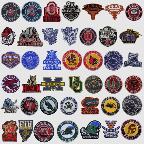 Ncaa teams logo iron patch - iron,